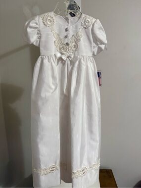 NWT Vintage Swea Pea & Lilli Heirloom Collection Christening Gown & Bonnet